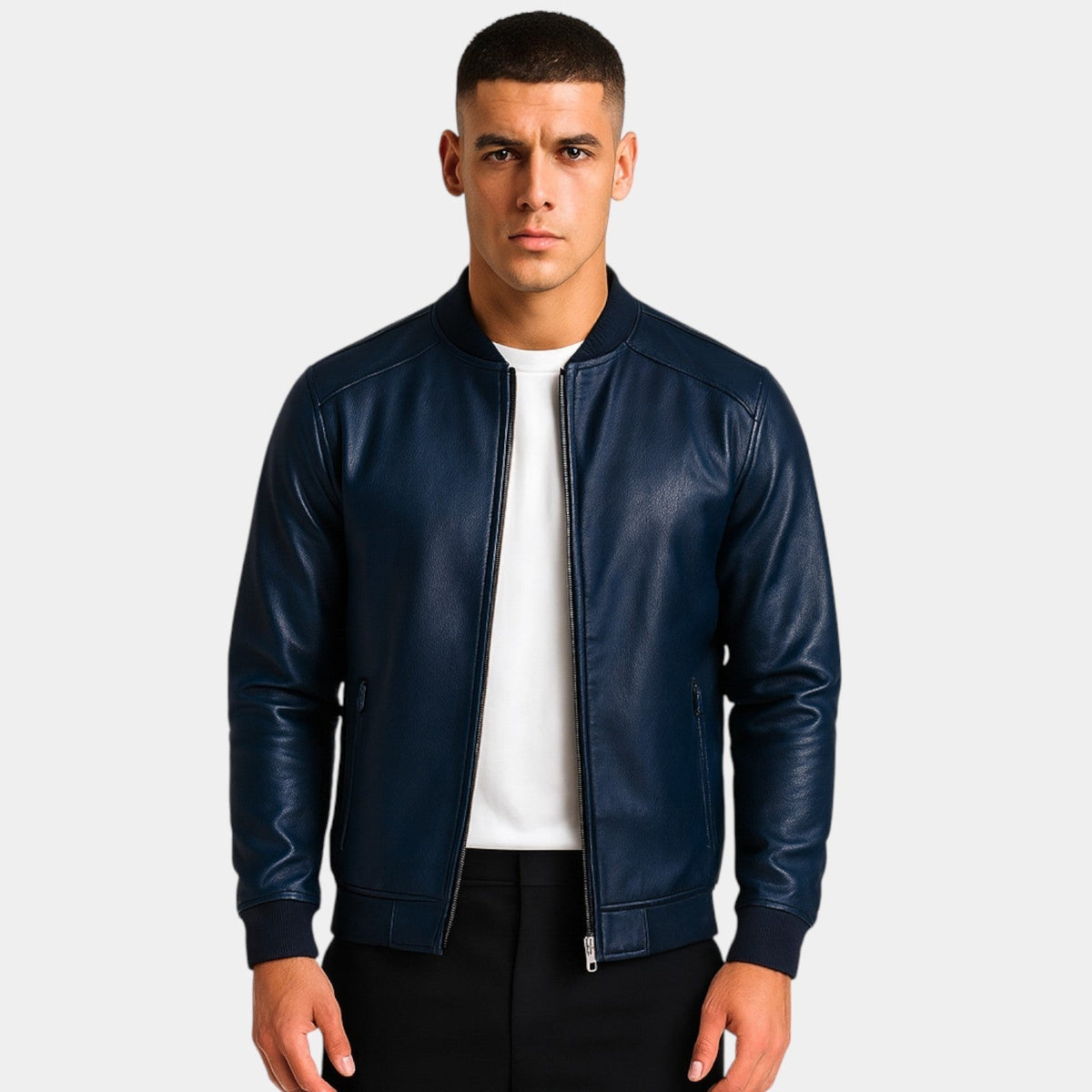 Men's Minimalist Leather Jacket | Ryder