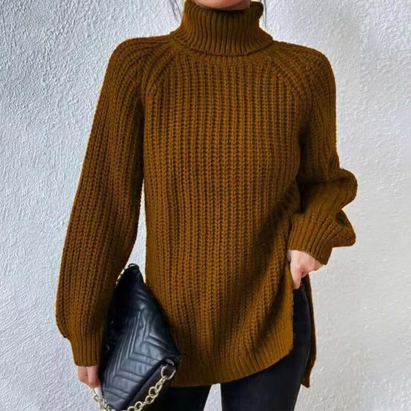Yvette-Skye Chunky Rib Turtleneck Sweater