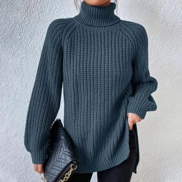 Yvette-Skye Chunky Rib Turtleneck Sweater