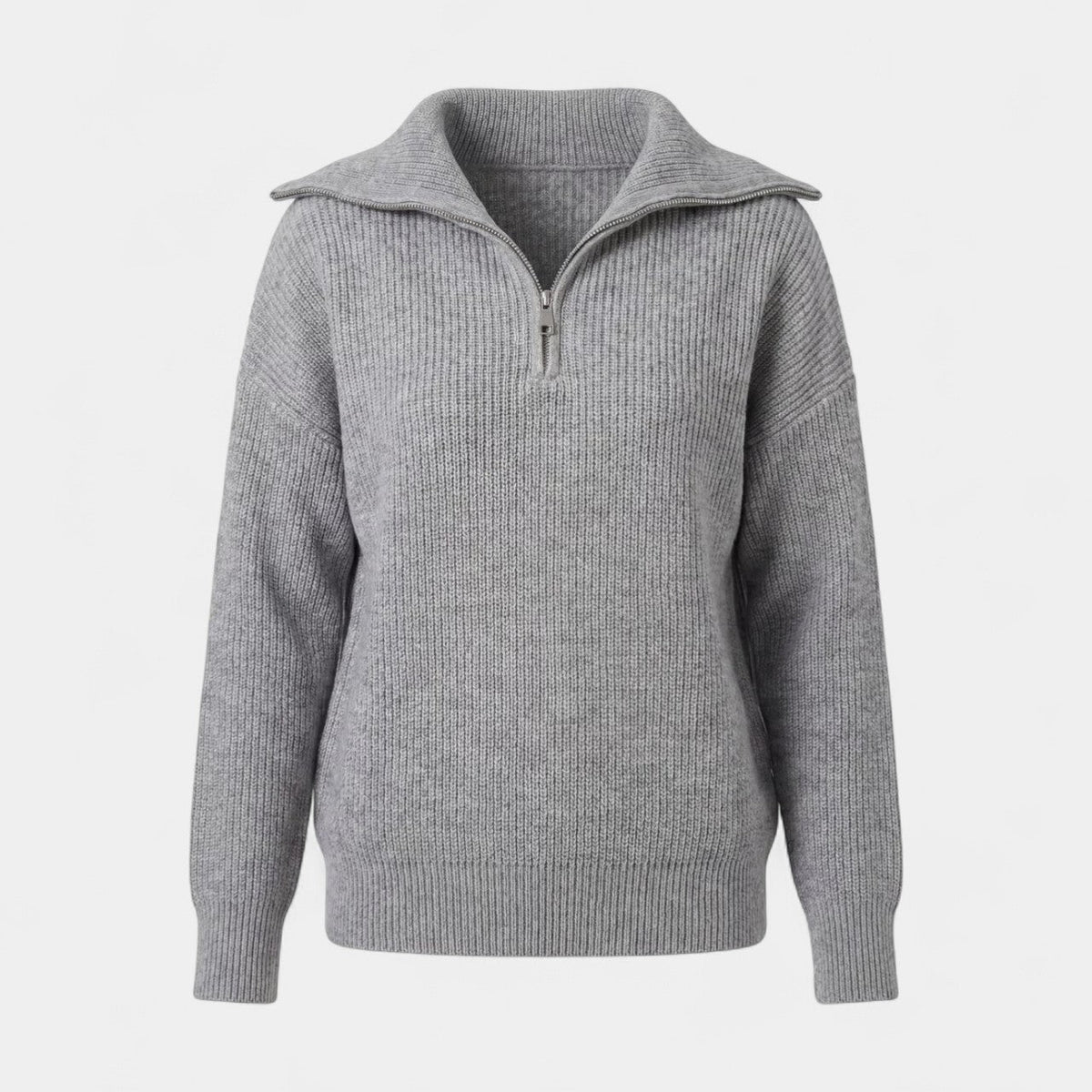 Elspeth Chunky Rib Wide Collar Sweater