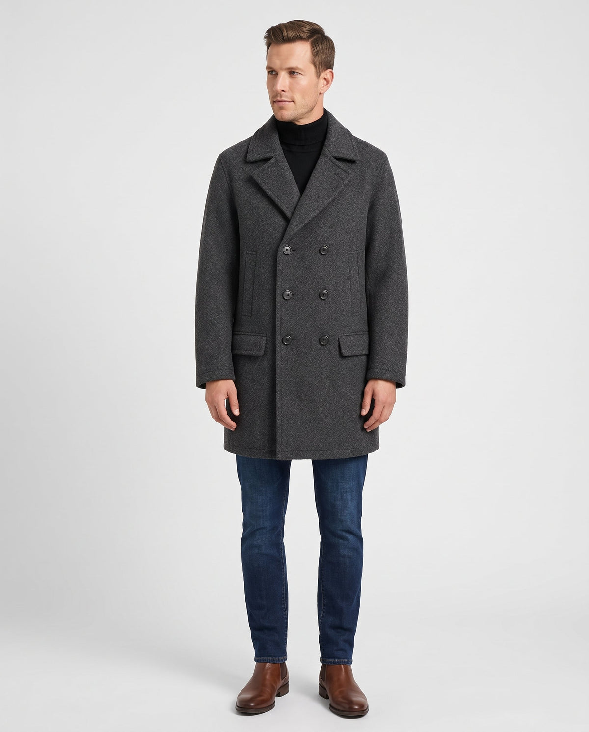 Classic Double-Breasted Trench Coat – Longline Fit & Tailored Lapels | Oliver