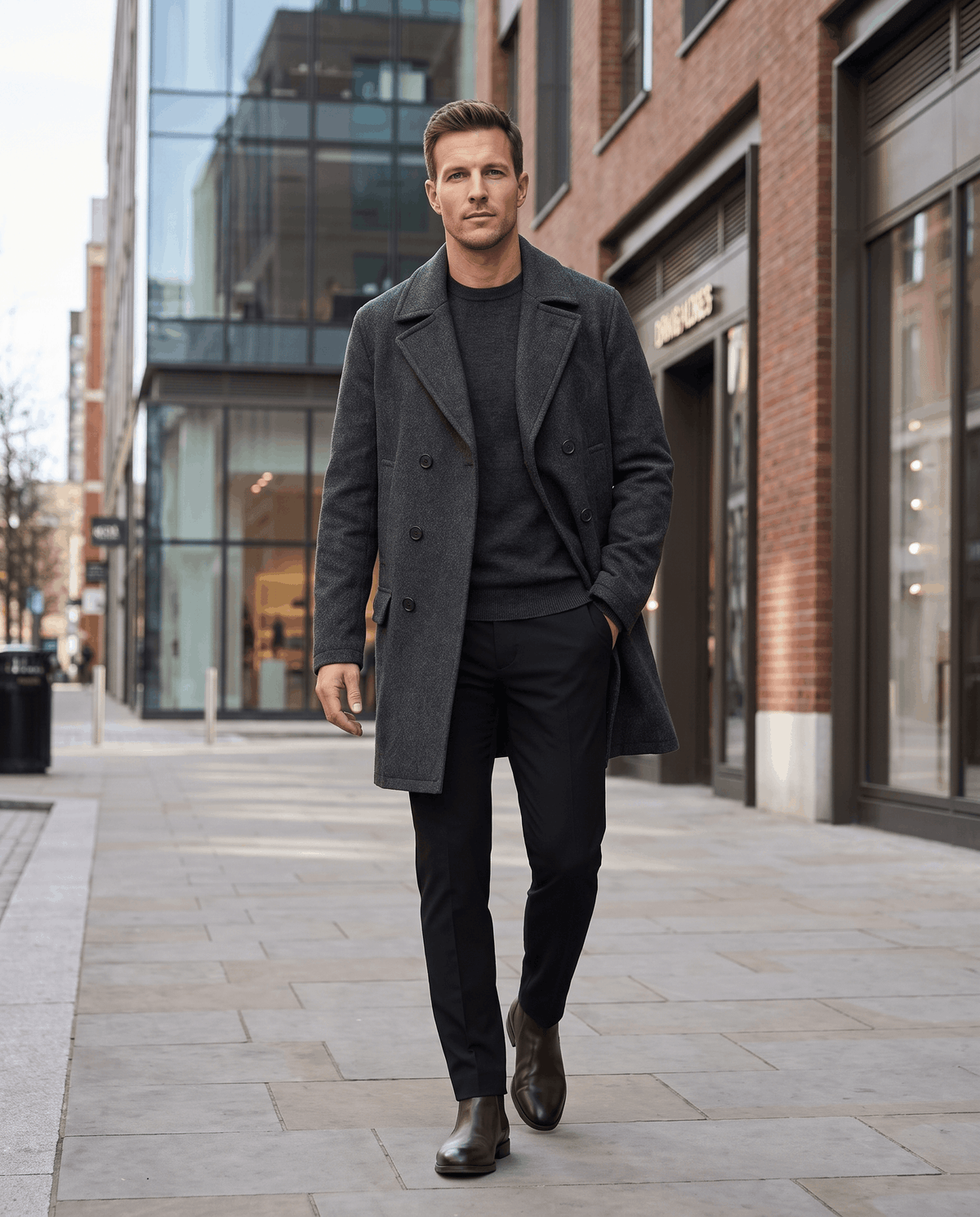 Classic Double-Breasted Trench Coat – Longline Fit & Tailored Lapels | Oliver