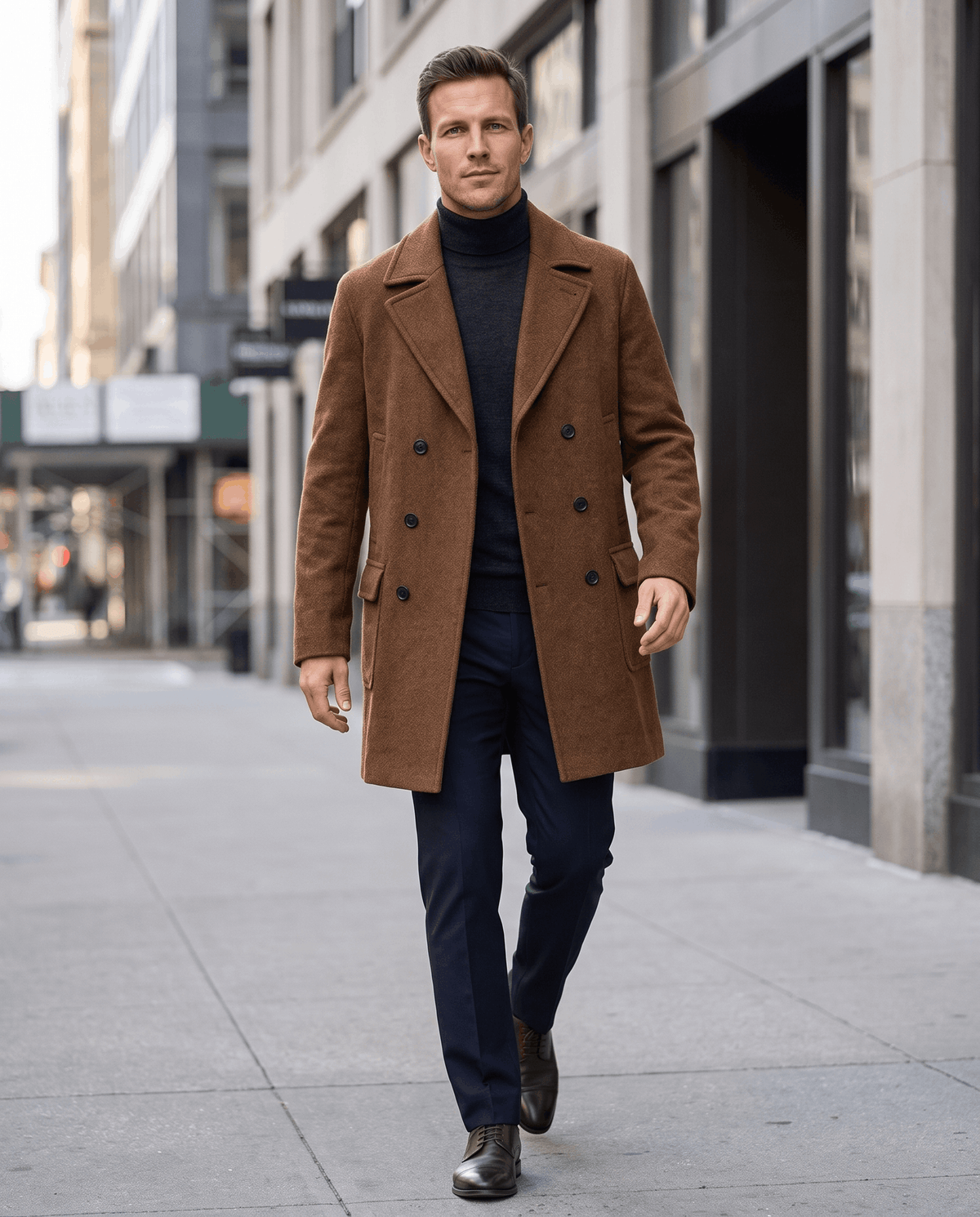 Classic Double-Breasted Trench Coat – Longline Fit & Tailored Lapels | Oliver