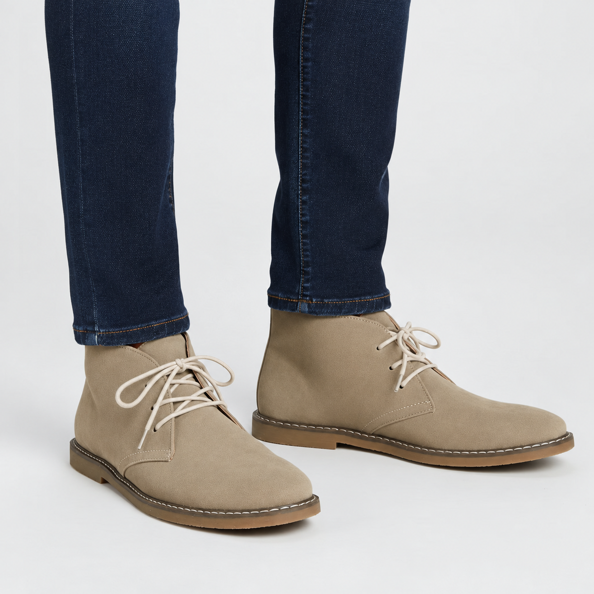 Lace-Up Desert Boots for Men