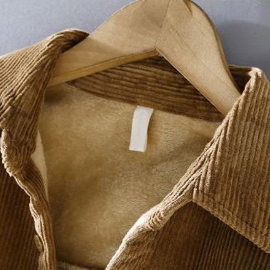 Men's Corduroy Fleece-Lined Overshirt