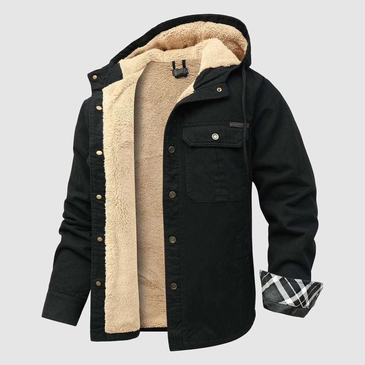 Brandon Men's Fleece Jacket – Cozy Sherpa Lining & Sturdy Outer Shell