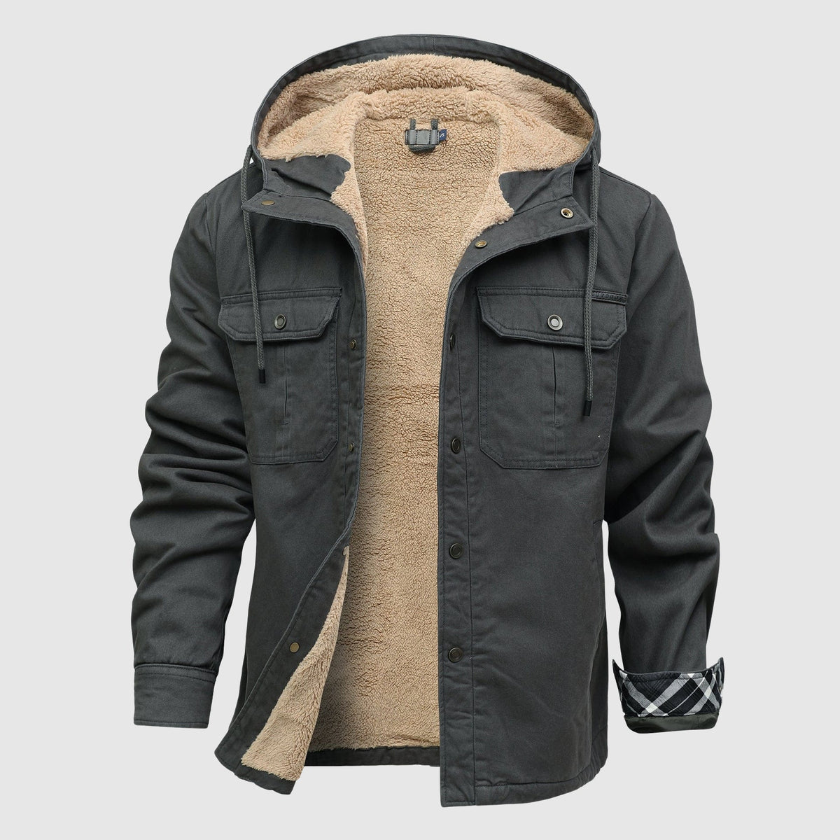 Brandon Men's Fleece Jacket – Cozy Sherpa Lining & Sturdy Outer Shell
