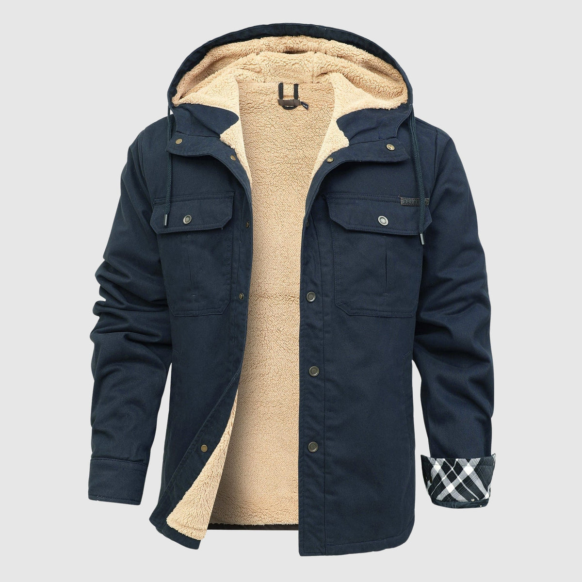 Brandon Men's Fleece Jacket – Cozy Sherpa Lining & Sturdy Outer Shell