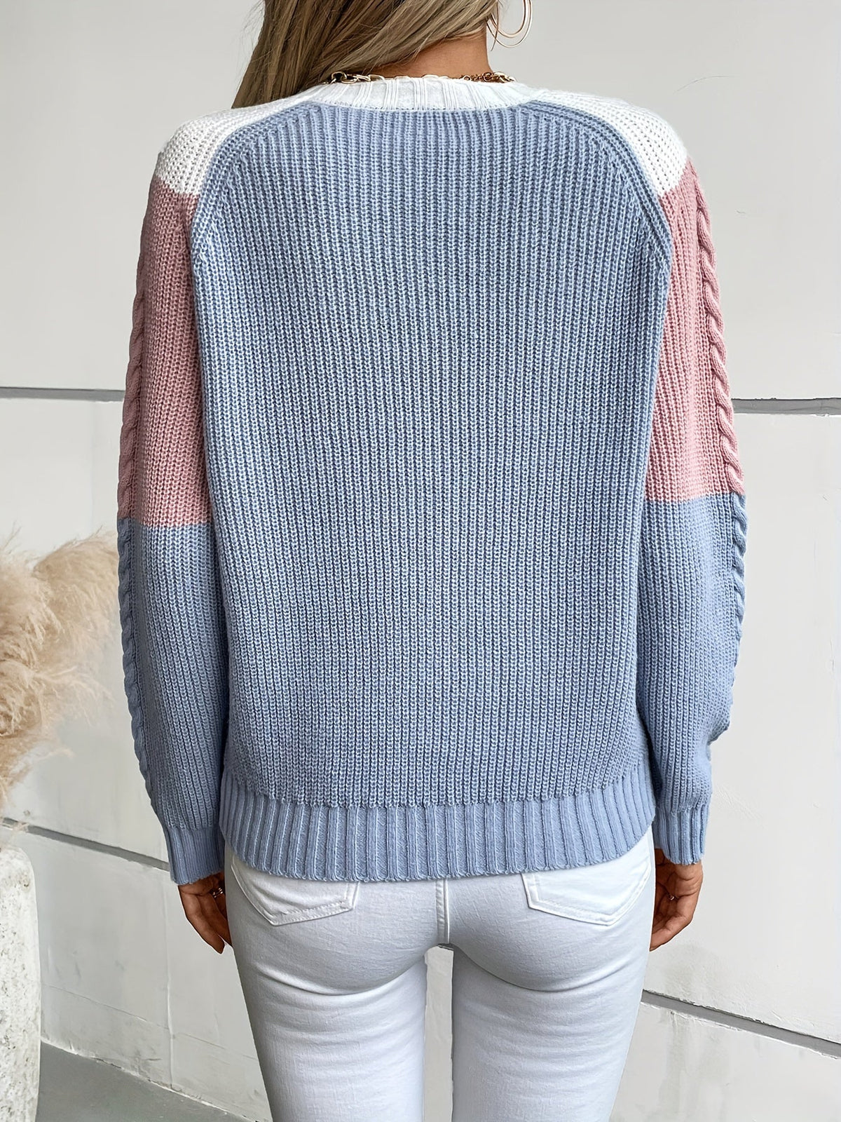 Bryony-Belle Chevron Cable Sweater
