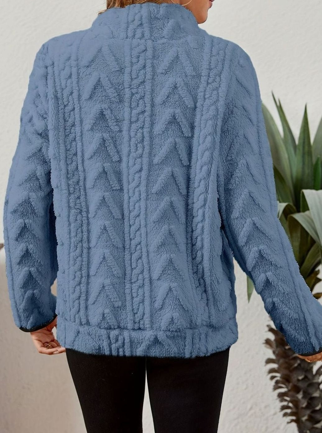 Saffron Textured Fleece Half-Zip