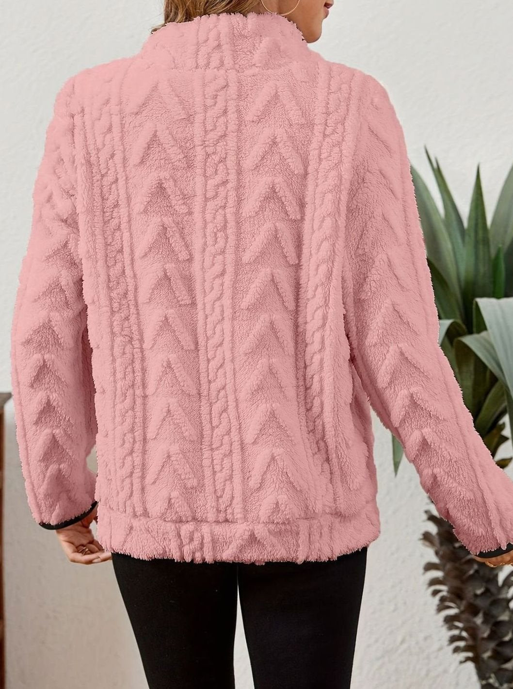 Saffron Textured Fleece Half-Zip