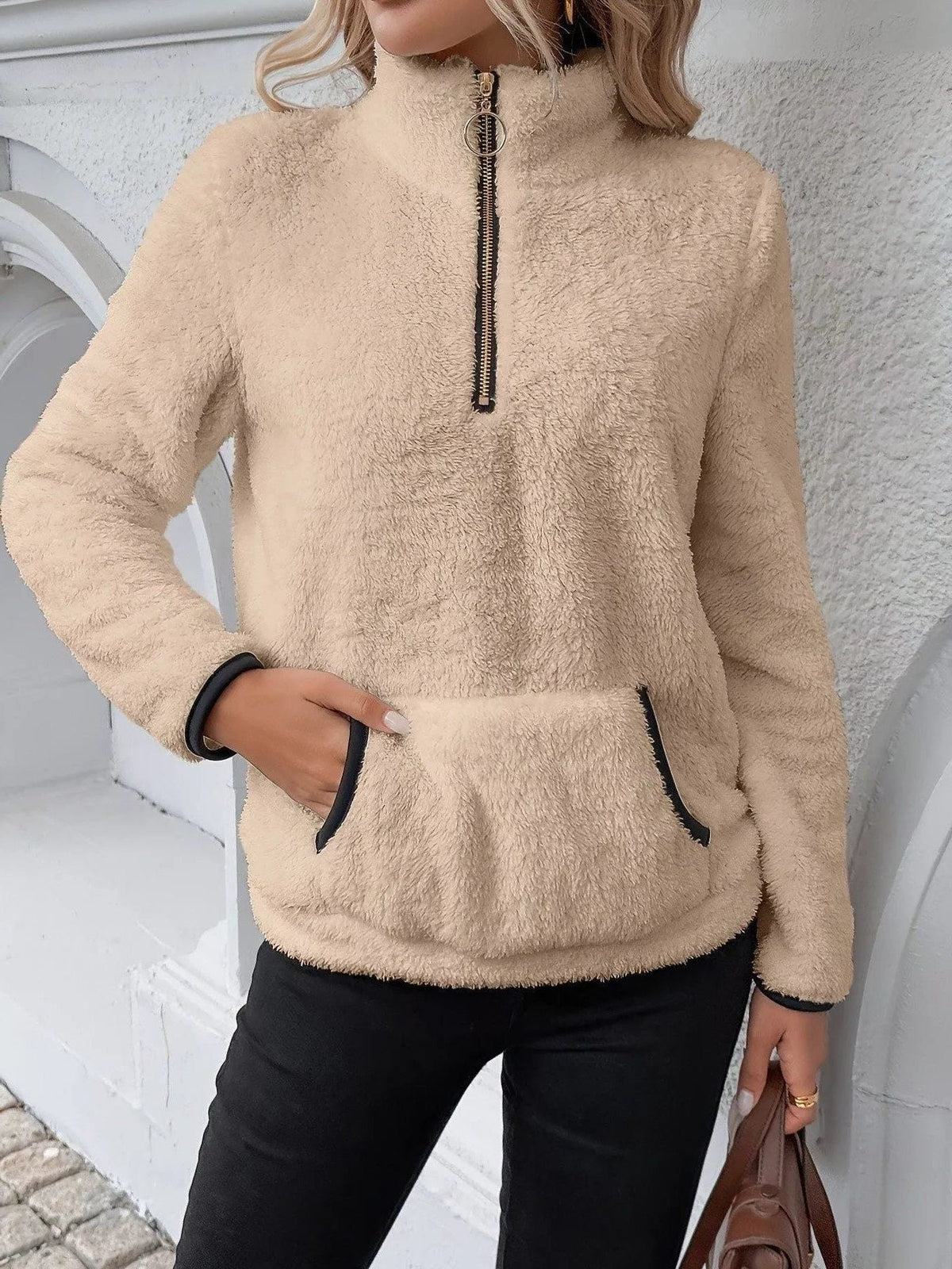 Clio Plush Fleece Half-Zip Pullover