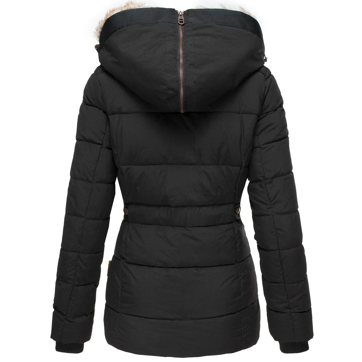 Kalina | Faux Fur Hood Quilted Puffer Coat