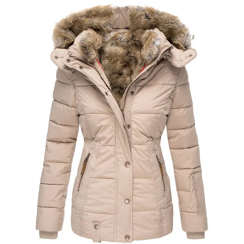Kalina | Faux Fur Hood Quilted Puffer Coat