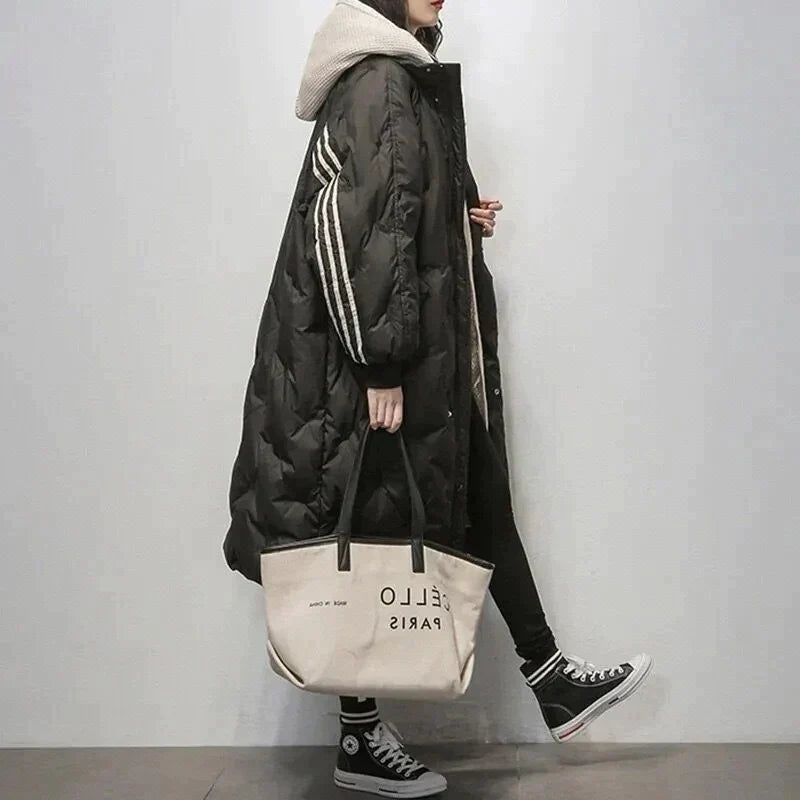 Ladies Long Padded Coat Chic