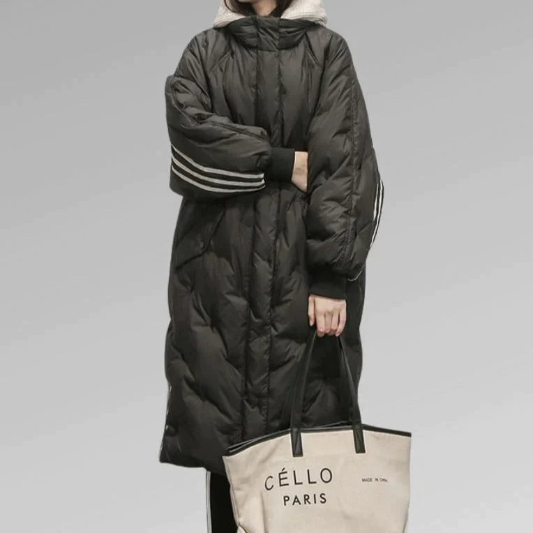 Ladies Long Padded Coat Chic