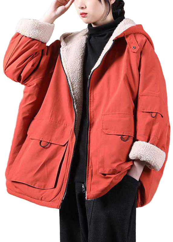 Ladies Winter Parka with Hood and Zipper