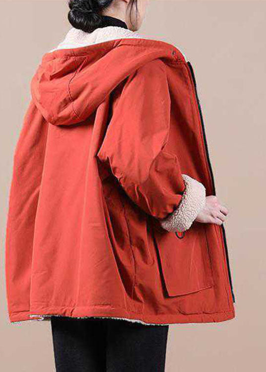 Ladies Winter Parka with Hood and Zipper