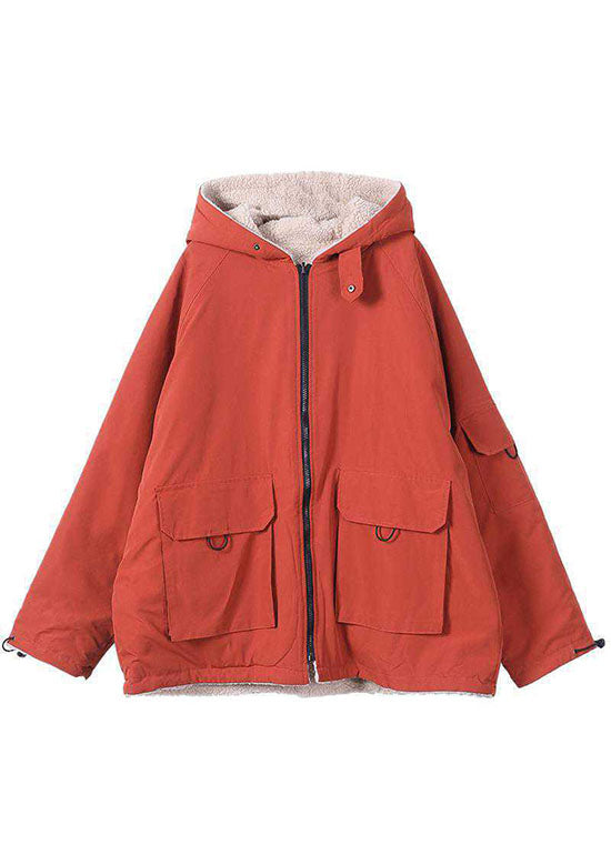 Ladies Winter Parka with Hood and Zipper