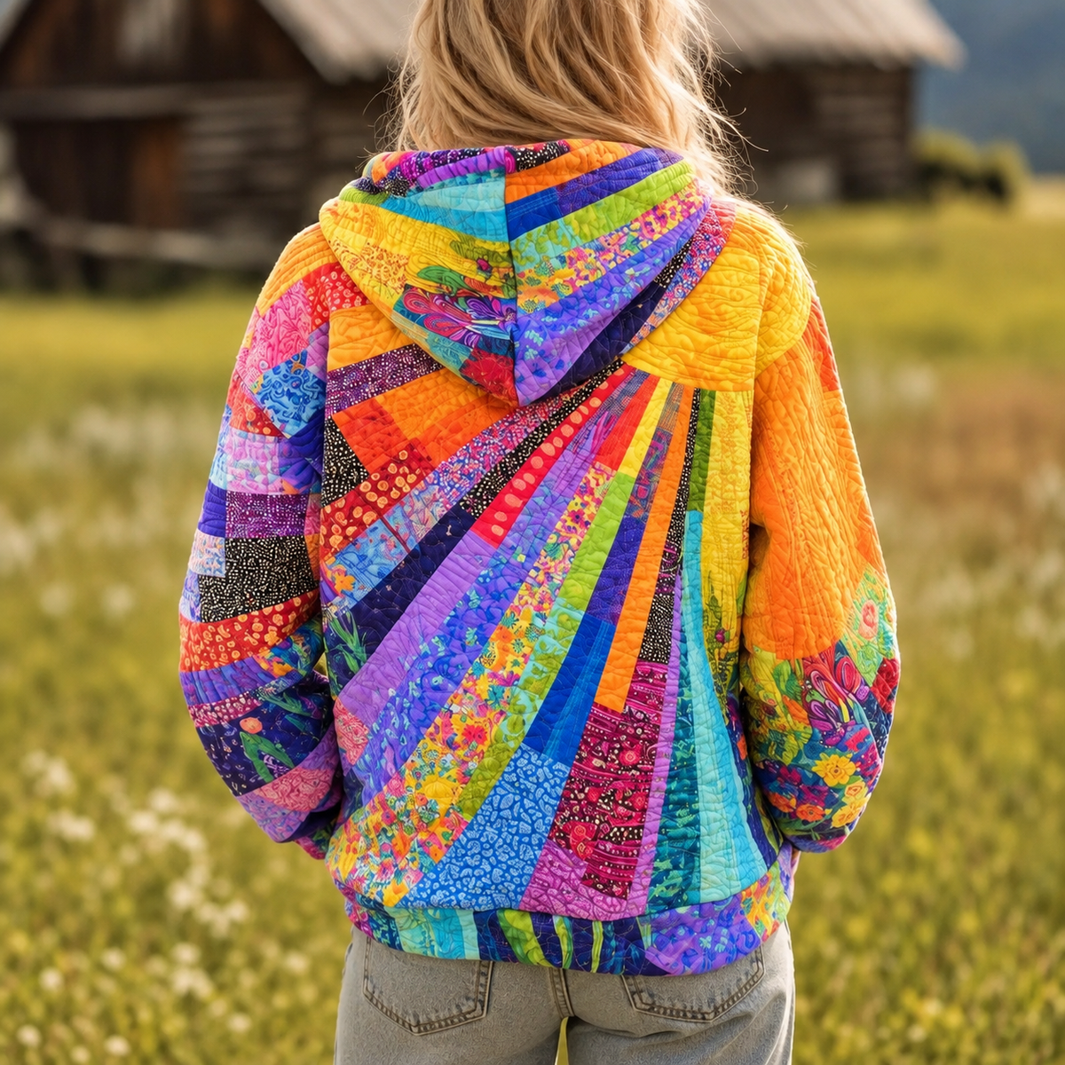 Danna - Women's Patchwork Quilted Hoodie