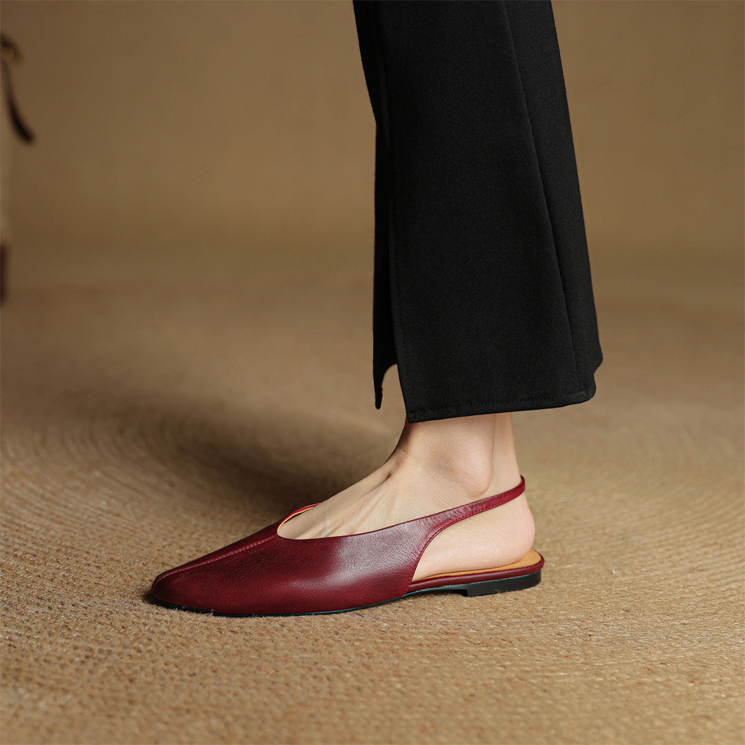 Juliet Genuine Leather Flats