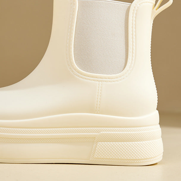 Yseulte | Platform Elastic Side Panels Ankle Boots
