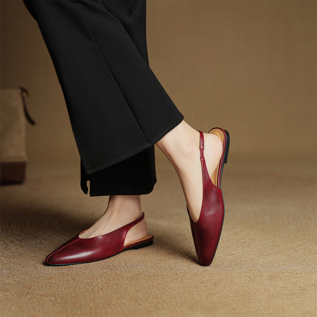 Juliet Genuine Leather Flats