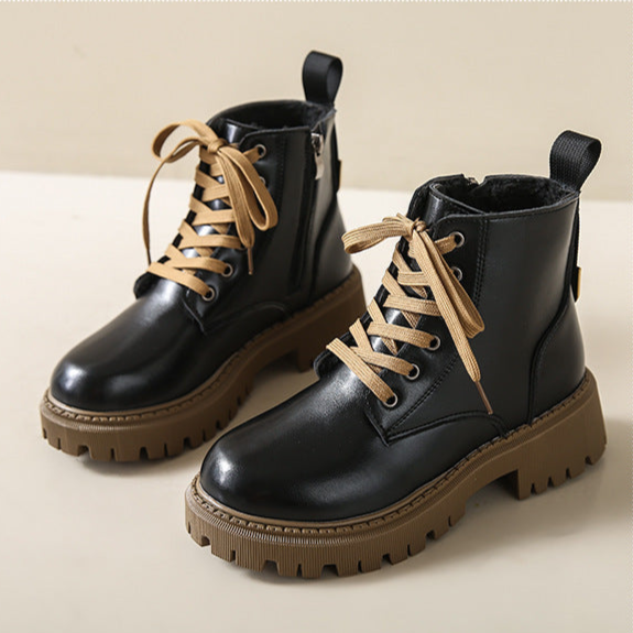 Danika | Side Zipper Round Toe Ankle Boots