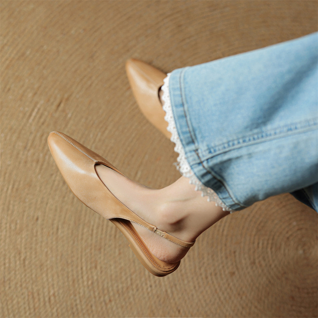 Juliet Genuine Leather Flats