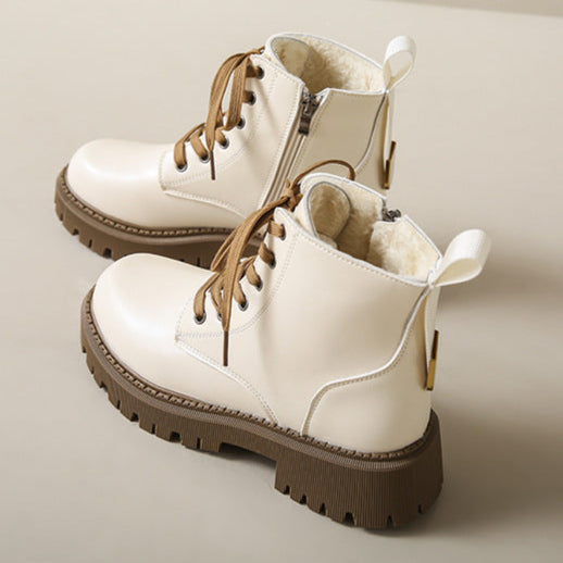Danika | Side Zipper Round Toe Ankle Boots