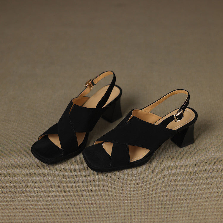Nora Suede Heels