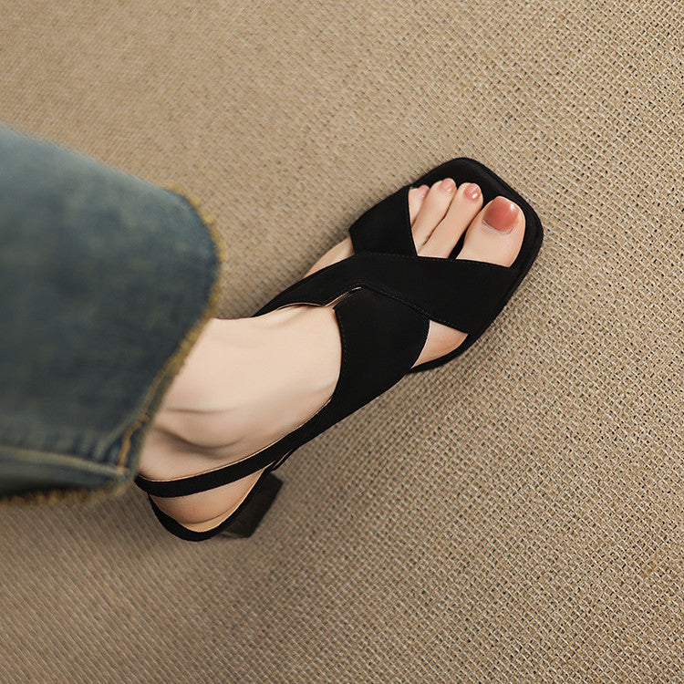 Nora Suede Heels