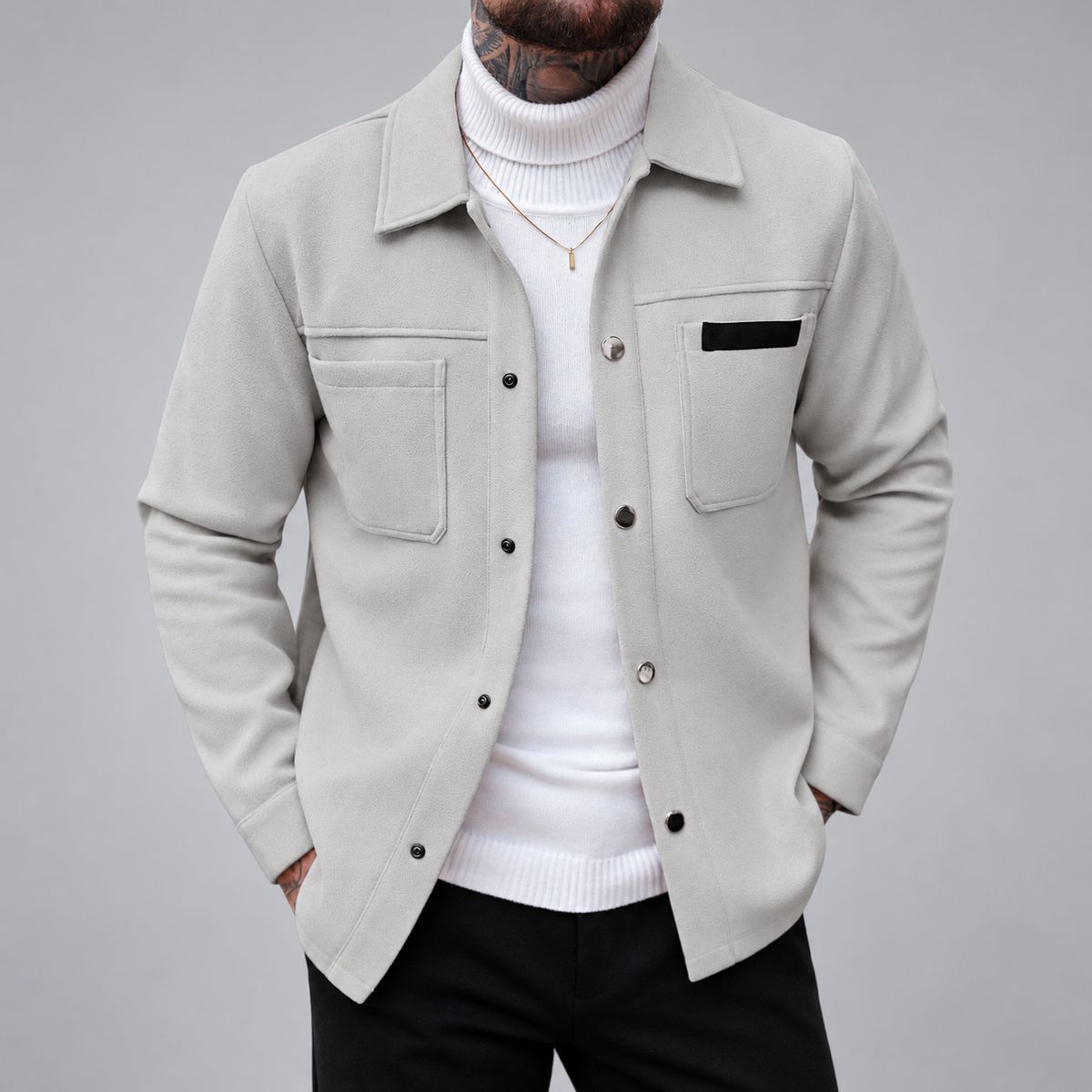 Edward- Men's Dual Pocket Structured Jacket