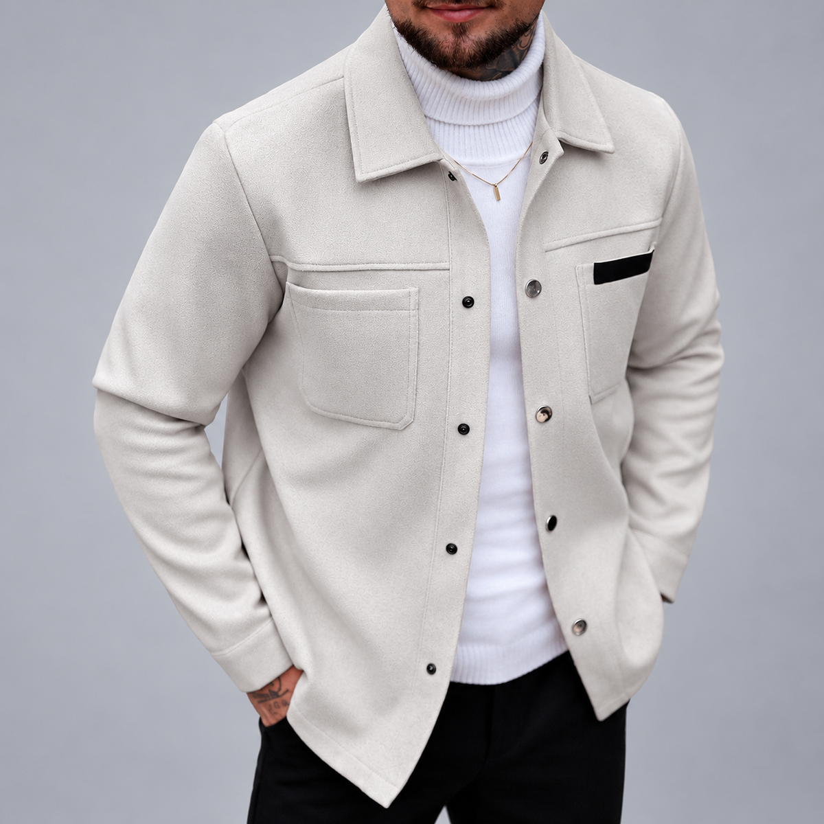 Edward- Men's Dual Pocket Structured Jacket