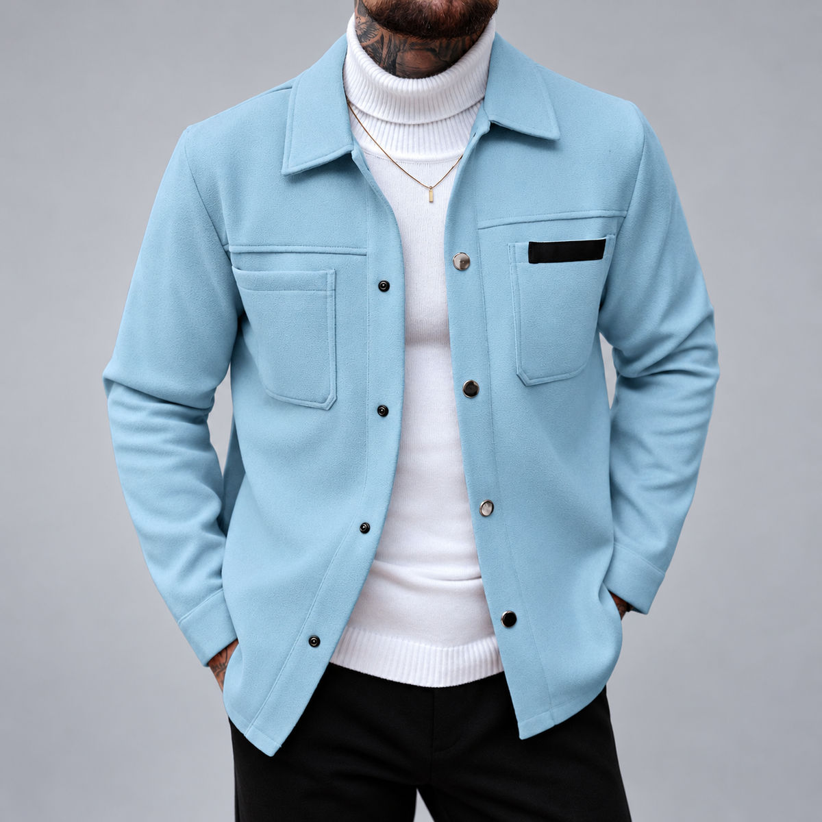 Edward- Men's Dual Pocket Structured Jacket