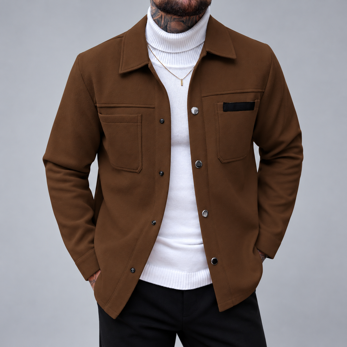 Edward- Men's Dual Pocket Structured Jacket