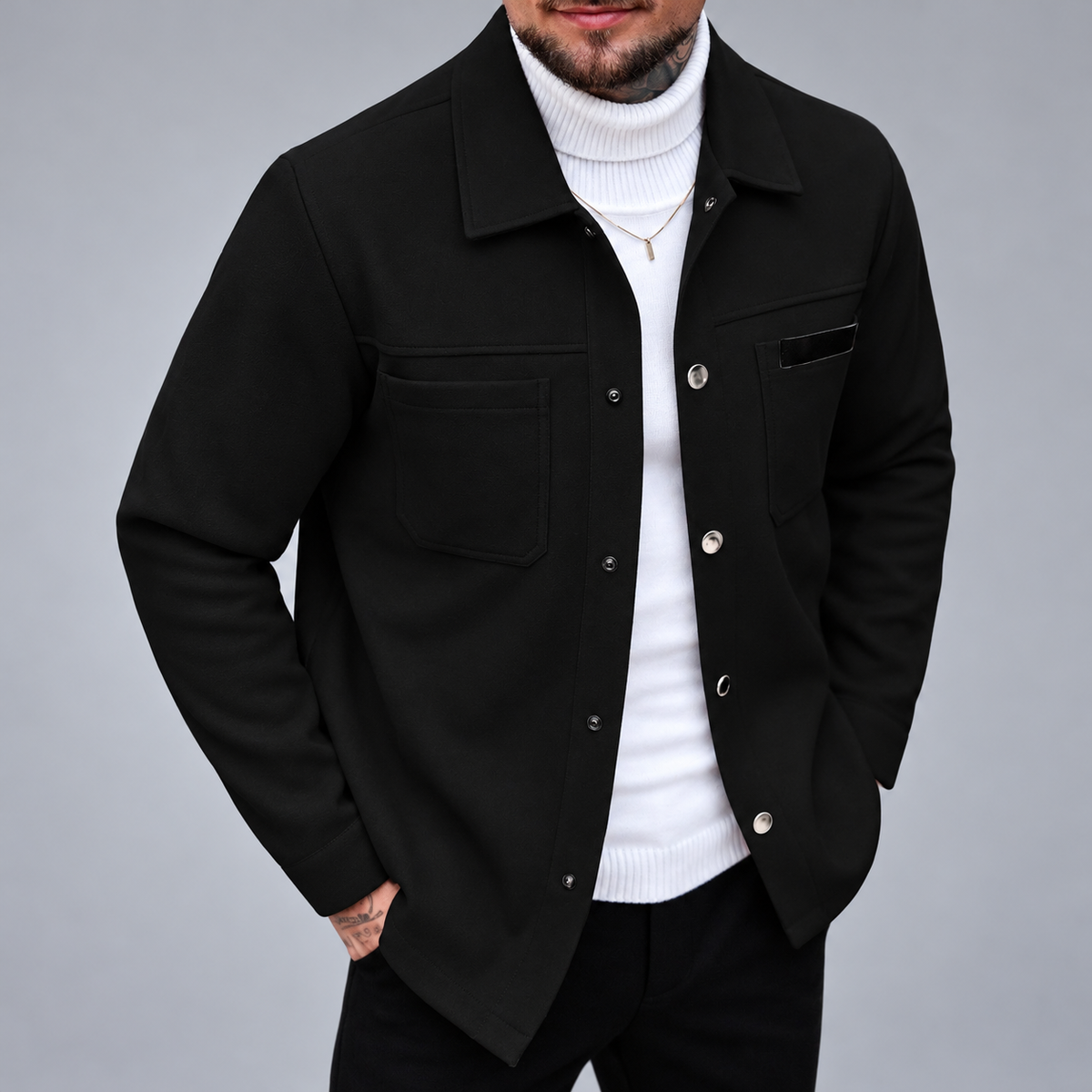 Edward- Men's Dual Pocket Structured Jacket
