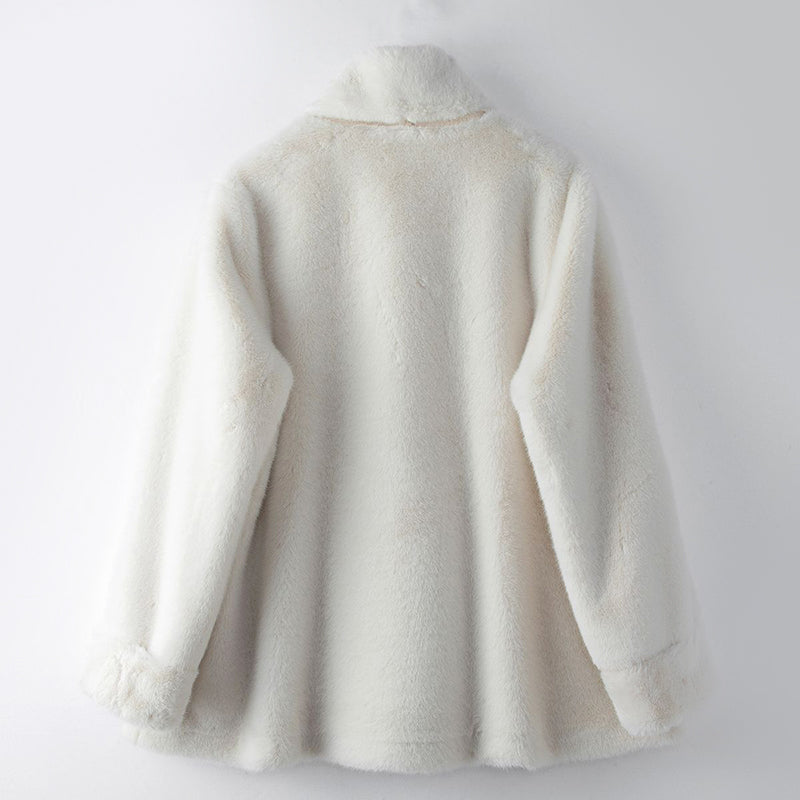 Almona Women's Mid-Length Faux Fur Winter Coat