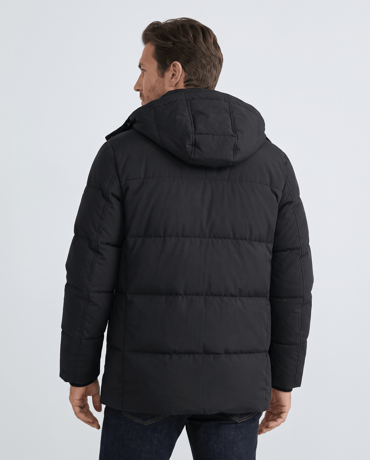 Fleece-Lined Winter Jacket for Men – Hooded, Full-Zip & Regular Fit | Kyle