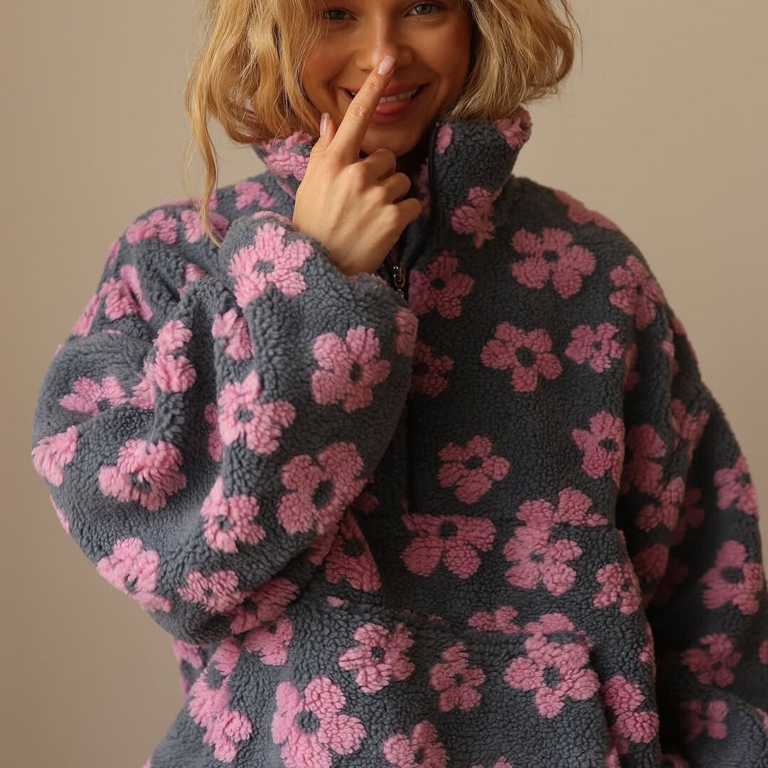 Astrid-Jane Daisy Teddy Fleece Half-Zip