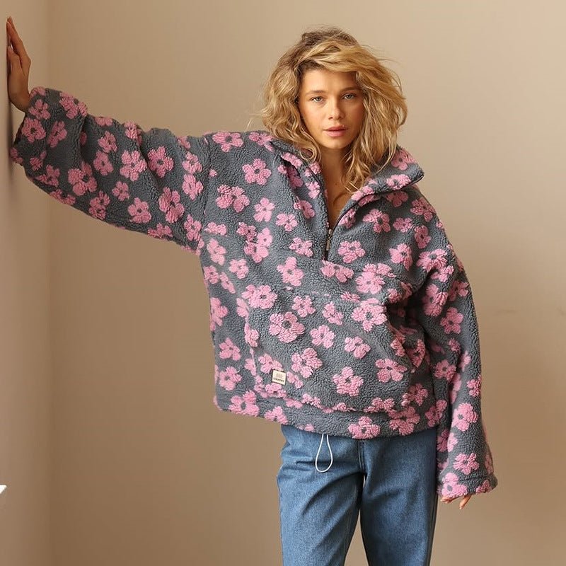 Astrid-Jane Daisy Teddy Fleece Half-Zip