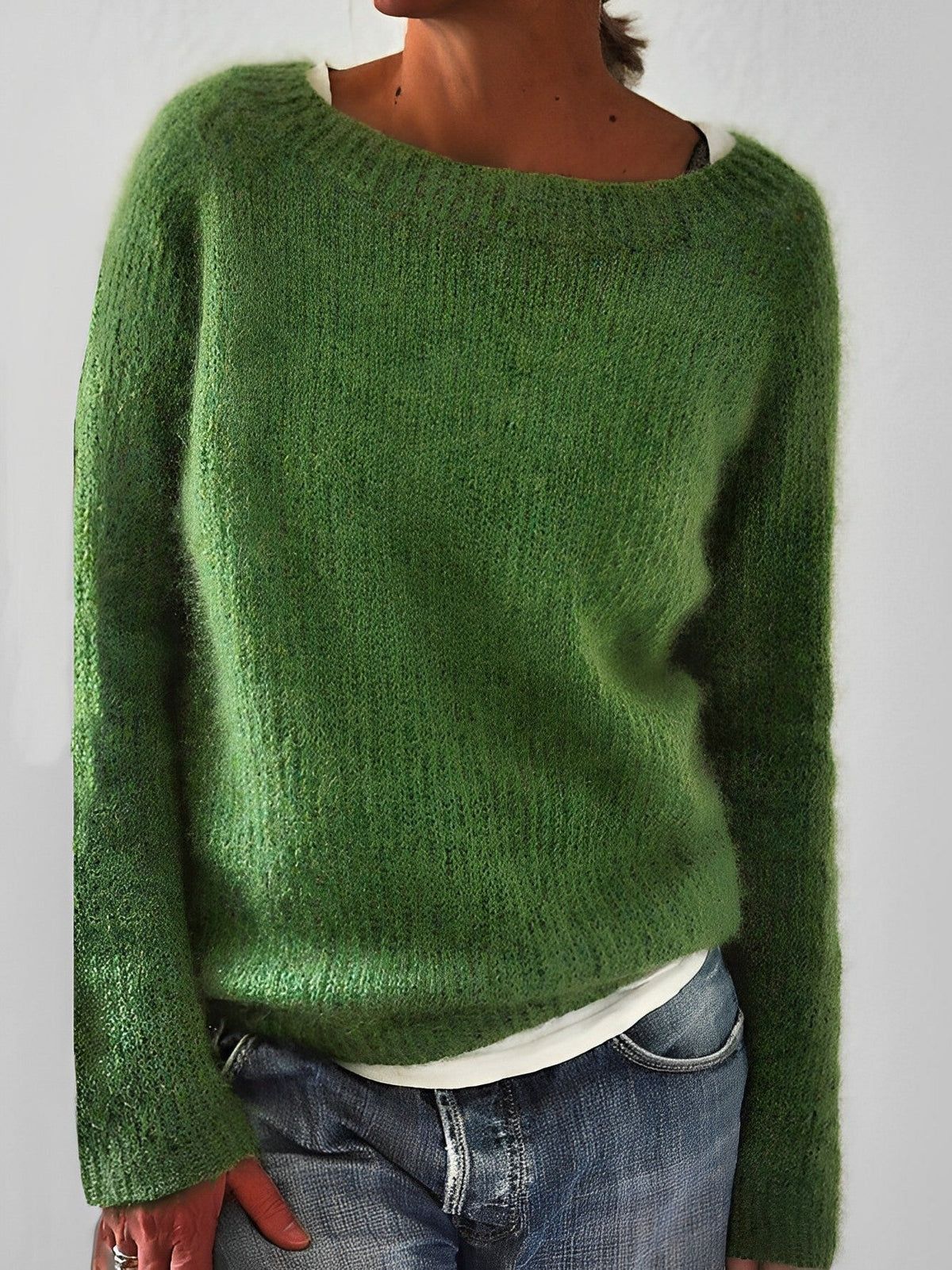 Tilda Fluffy Wide Neck Sweater