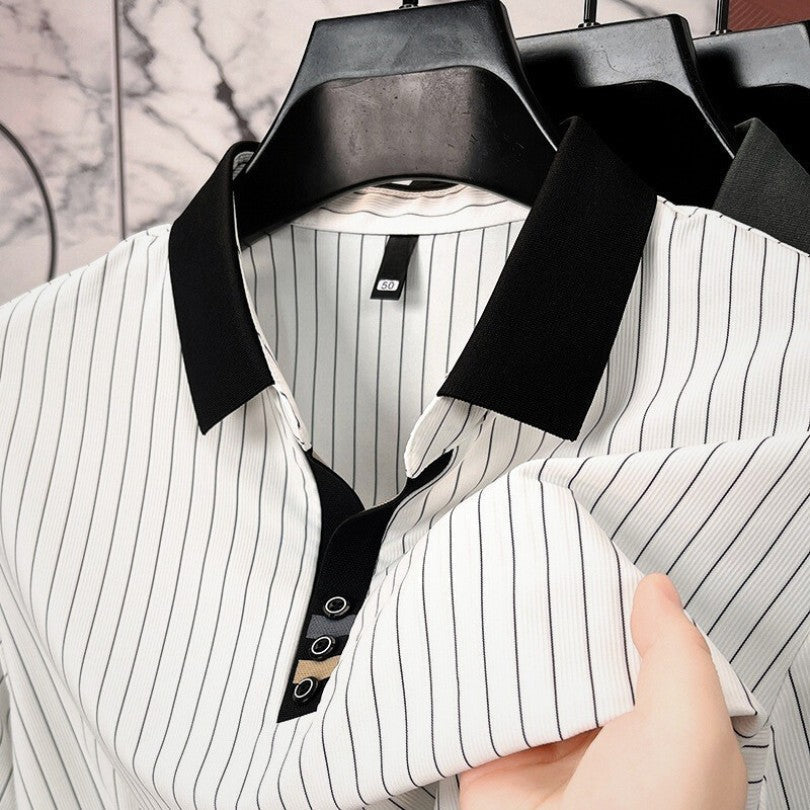 REFINED STRIPED POLO