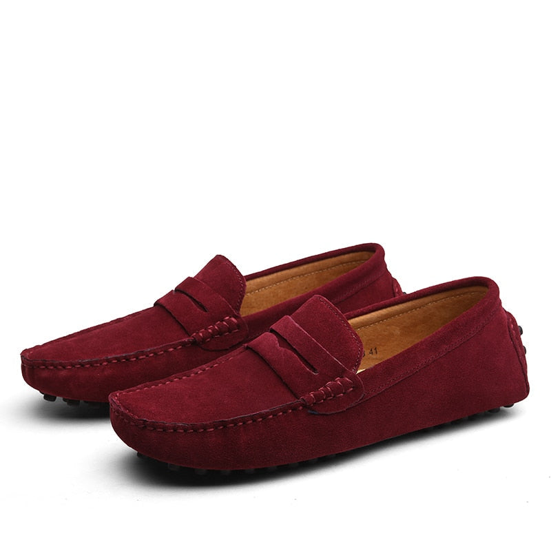 Men's Suede Loafers | Slip-On Driving Shoes