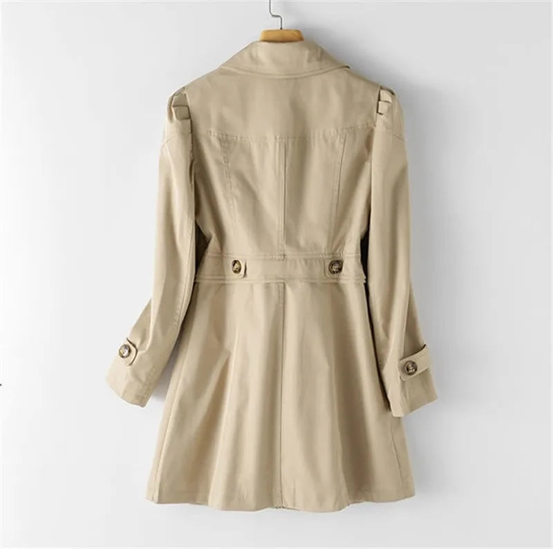 Women's Longline Trench Coat | Single Button Tailored Jacket