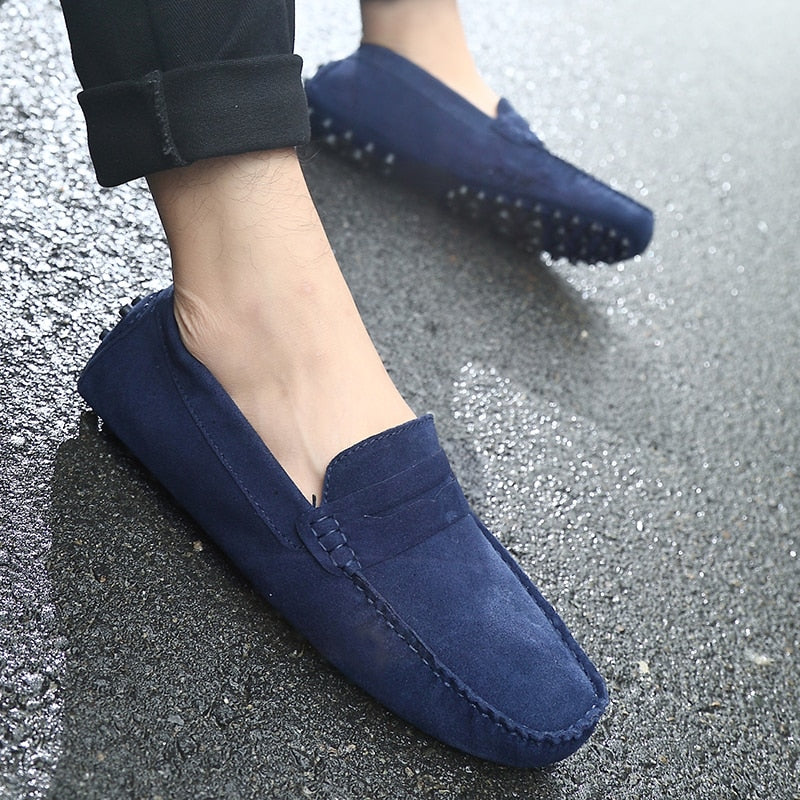 Men's Suede Loafers | Slip-On Driving Shoes