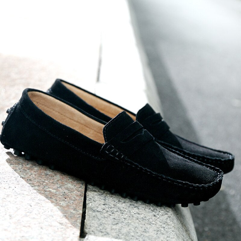 Men's Suede Loafers | Slip-On Driving Shoes
