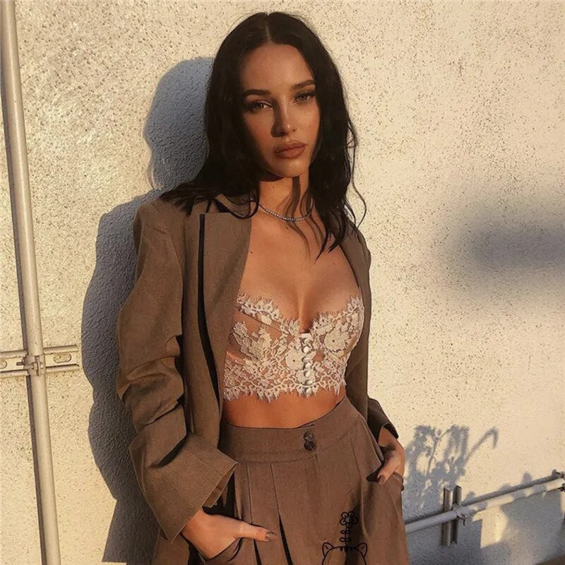 Lucia | Lace Cropped Cami