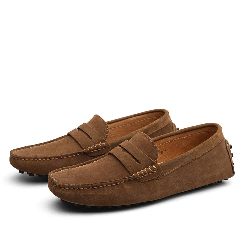 Men's Suede Loafers | Slip-On Driving Shoes