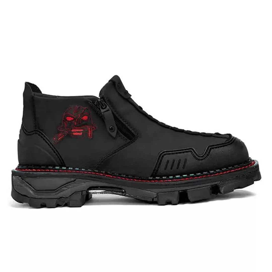 Men's Ankle Boots with Skull - Bold Style Meets Everyday Comfort